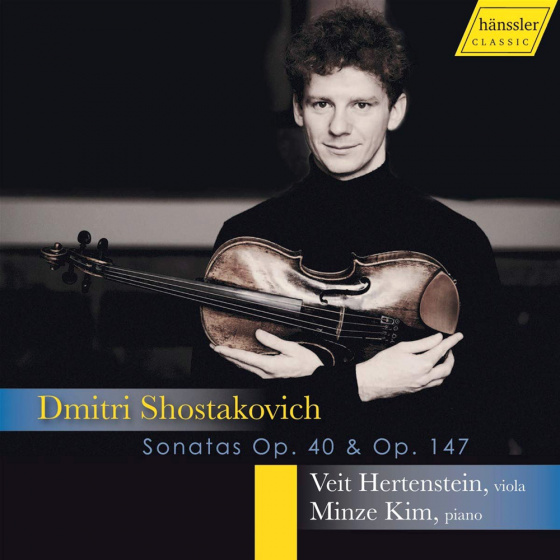 CD-Cover: Shostakovich op. 40 op. 147; Veit Hertenstein, Cello, Minze Kim, Klavier, Hänssler Classic HC20011