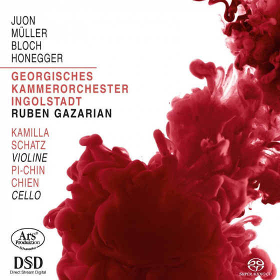 CD Cover: Juon Müller Bloch Honegger, Swiss Made, Georgisches Kammerorchester Ingolstadt
